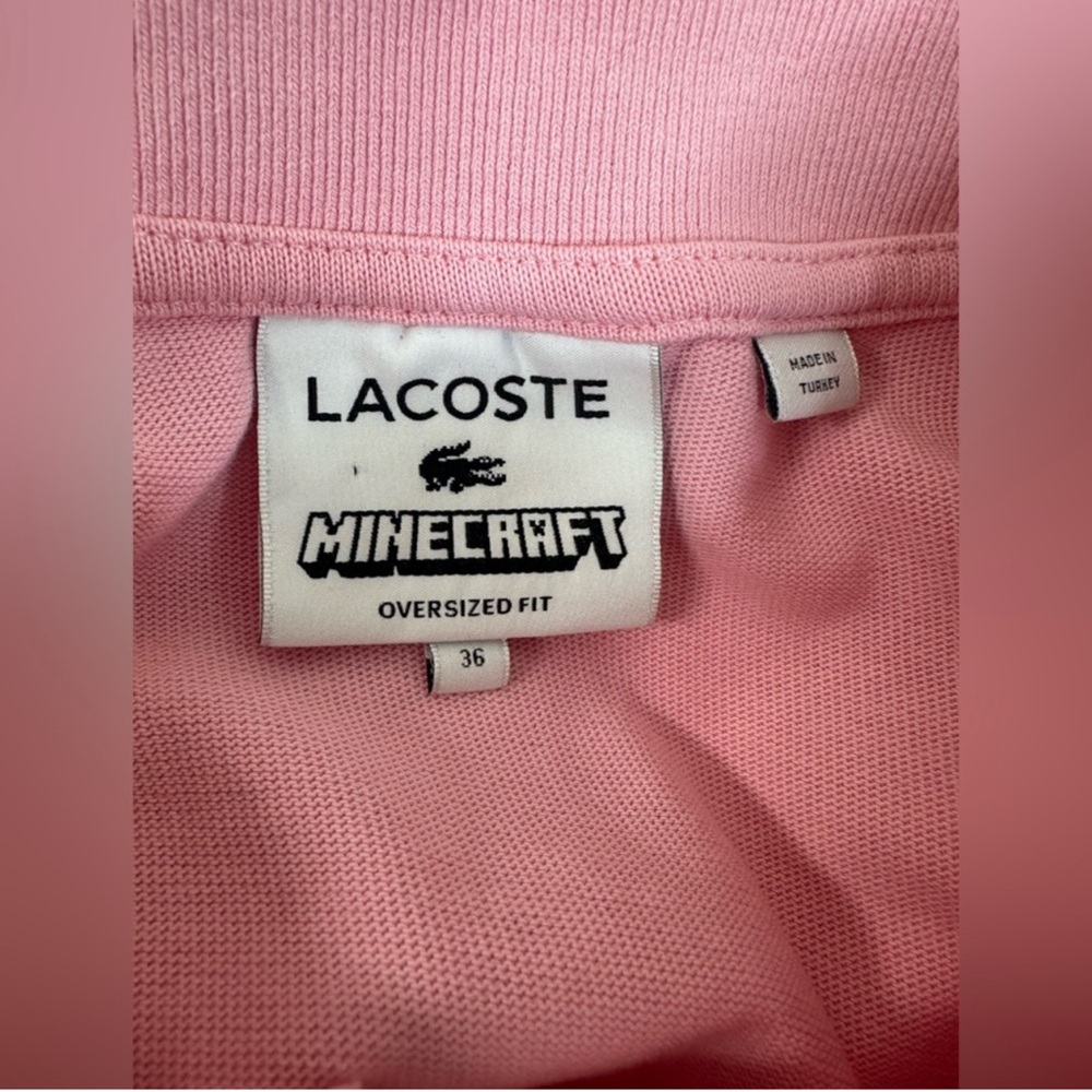 Lacoste Pink Long Sleeve Tee - Picture 4 of 5